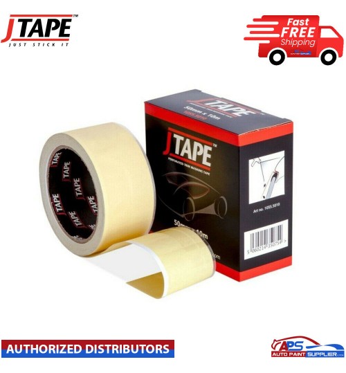 J Tape Masking Tape Perforated Trim 50mm - Protects Car Trim When Spraying